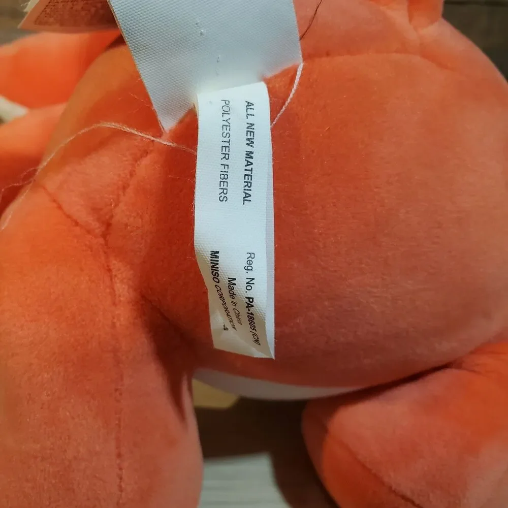 Miniso Life Soft Plush Fox Plush Orange White 12